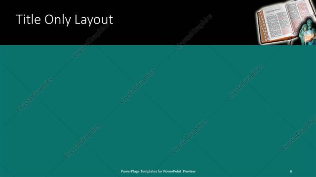 Title Only presentation slide layout