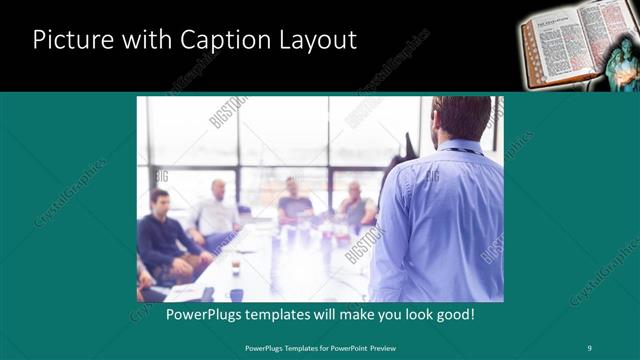 Picture with Caption presentation slide layout