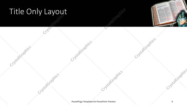 Title Only presentation slide layout