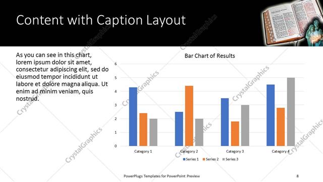 Content with Caption presentation slide layout