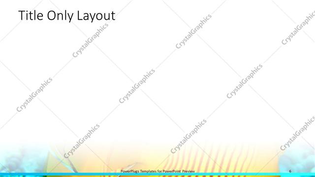 Title Only presentation slide layout