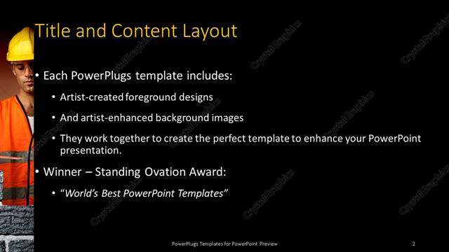 Title and Content presentation slide layout