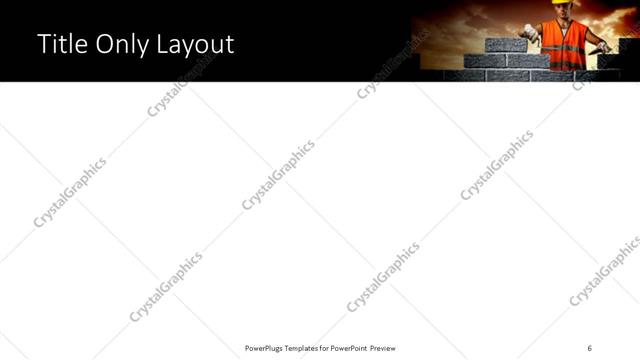 Title Only presentation slide layout