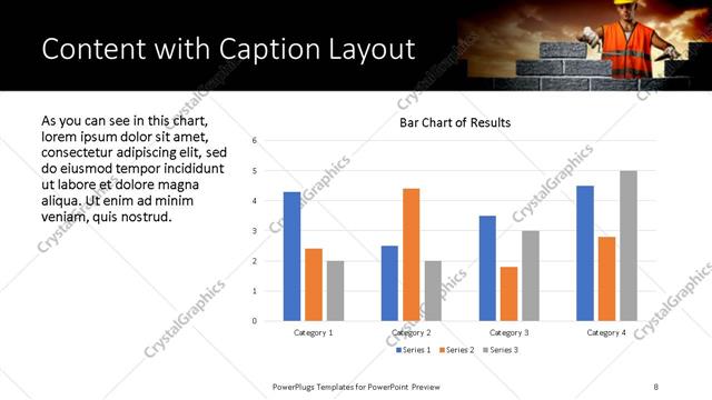Content with Caption presentation slide layout