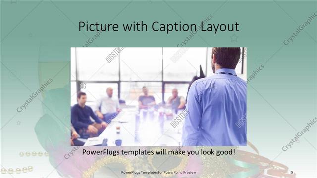 Picture with Caption presentation slide layout