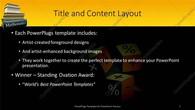 Title and Content presentation slide layout