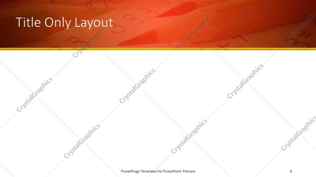 Title Only presentation slide layout