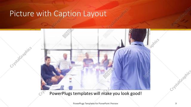 Picture with Caption presentation slide layout