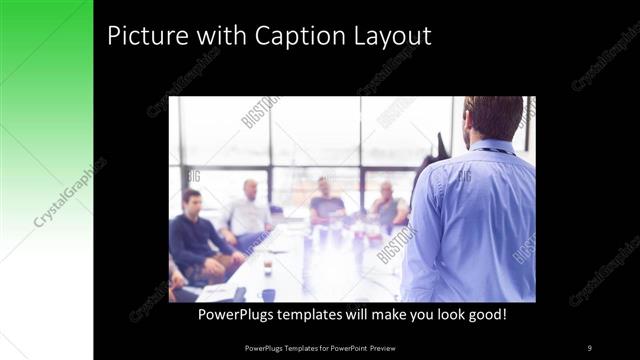 Picture with Caption presentation slide layout