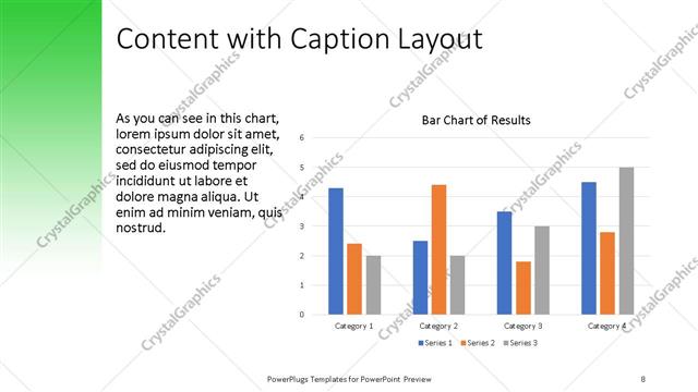 Content with Caption presentation slide layout