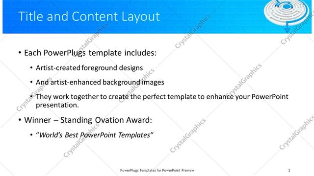 Title and Content presentation slide layout