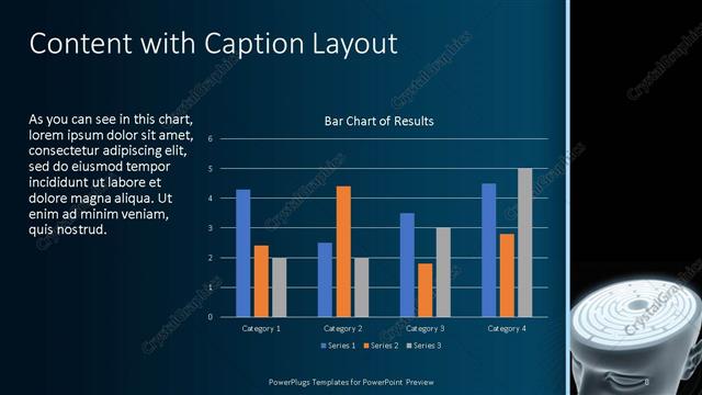 Content with Caption presentation slide layout