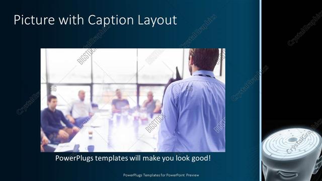 Picture with Caption presentation slide layout
