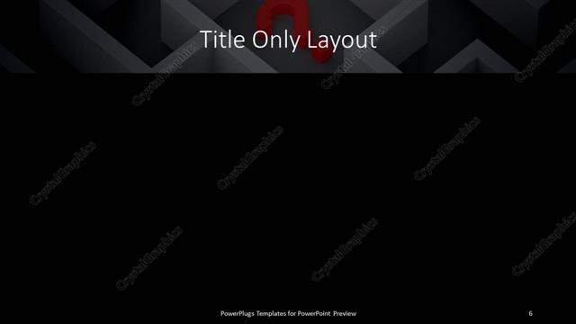 Title Only presentation slide layout