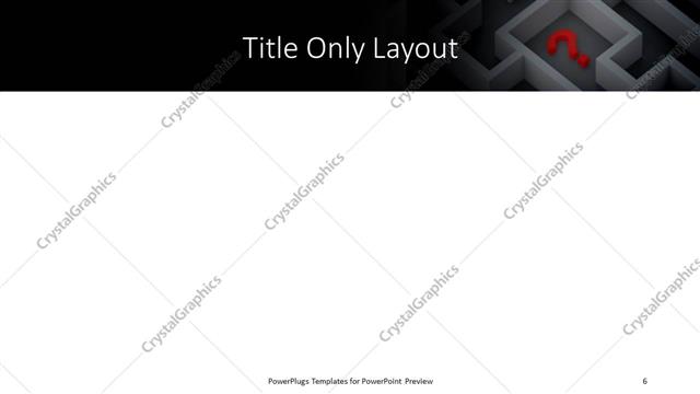 Title Only presentation slide layout