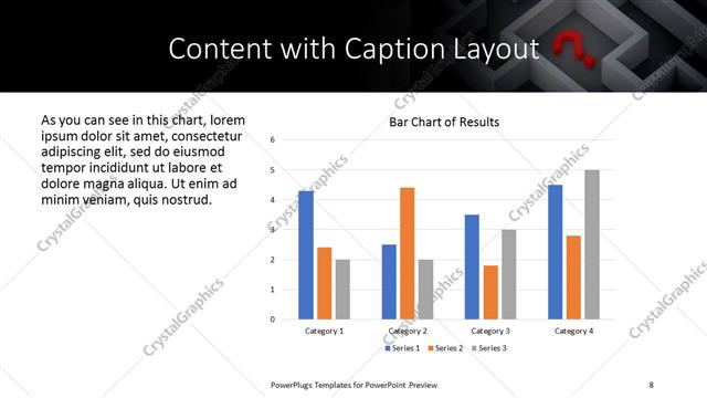 Content with Caption presentation slide layout
