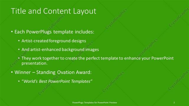 Title and Content presentation slide layout