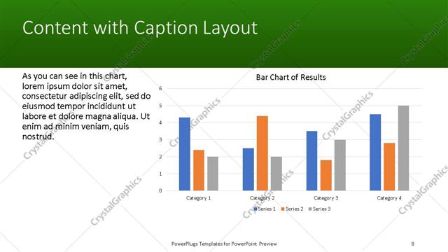 Content with Caption presentation slide layout