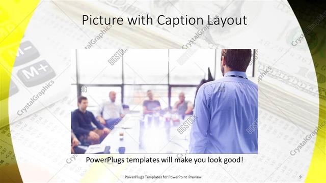 Picture with Caption presentation slide layout
