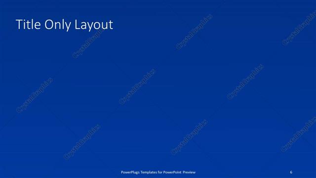 Title Only presentation slide layout