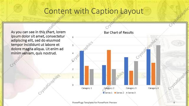 Content with Caption presentation slide layout