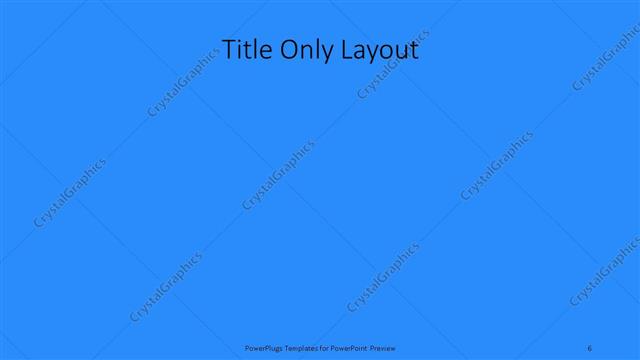 Title Only presentation slide layout