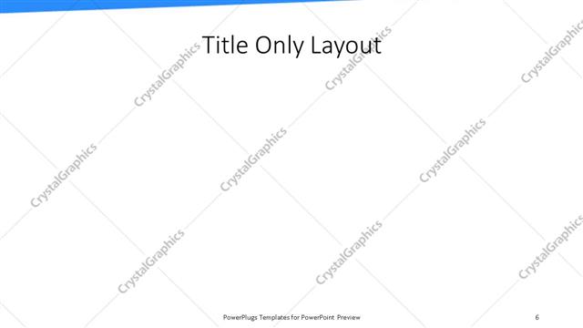 Title Only presentation slide layout
