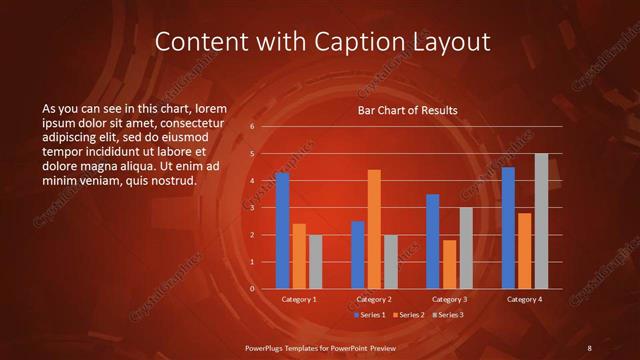 Content with Caption presentation slide layout