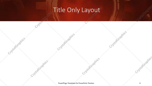 Title Only presentation slide layout