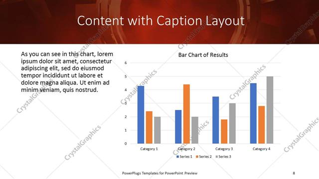 Content with Caption presentation slide layout