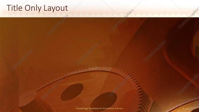 Title Only presentation slide layout