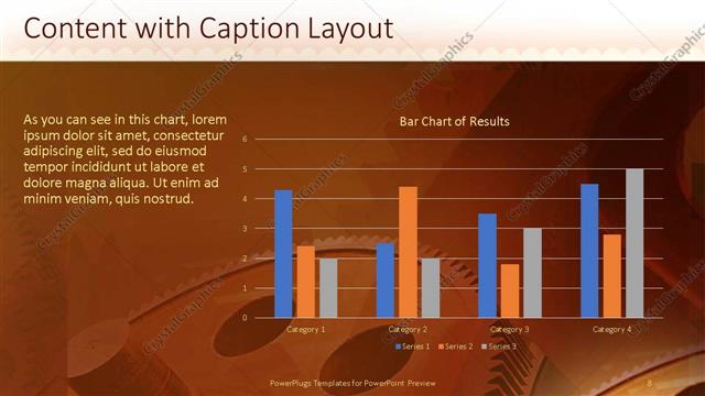 Content with Caption presentation slide layout