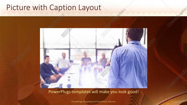 Picture with Caption presentation slide layout