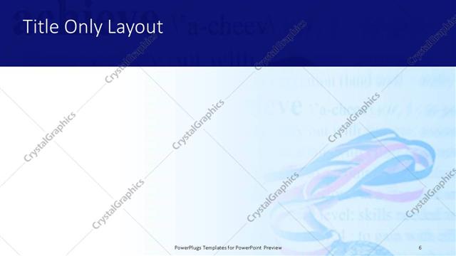 Title Only presentation slide layout