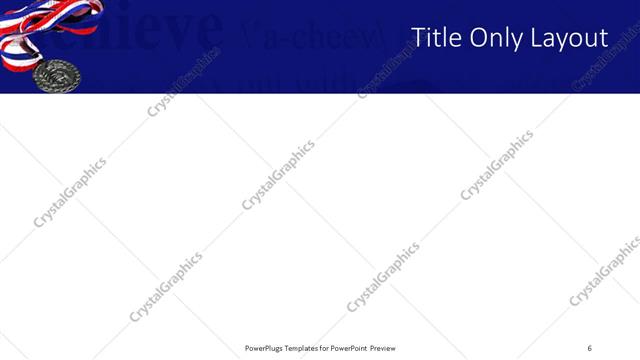 Title Only presentation slide layout