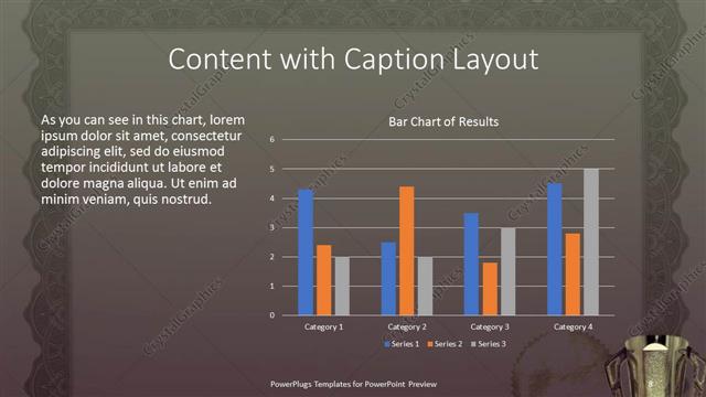 Content with Caption presentation slide layout