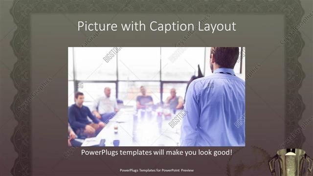 Picture with Caption presentation slide layout