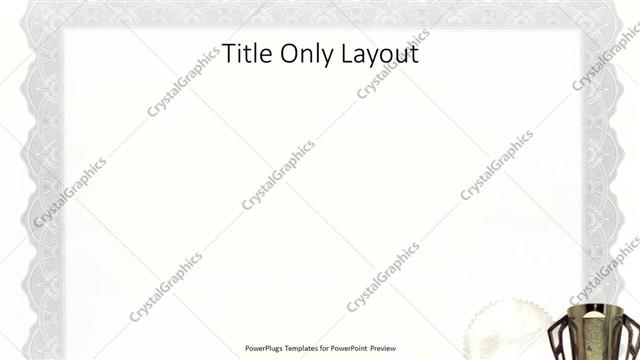 Title Only presentation slide layout