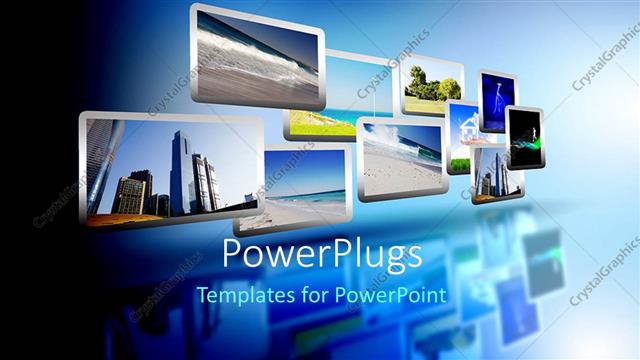  Presentation with media - Media stream of high technology and modern television