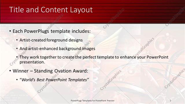 Title and Content presentation slide layout