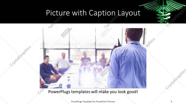 Picture with Caption presentation slide layout