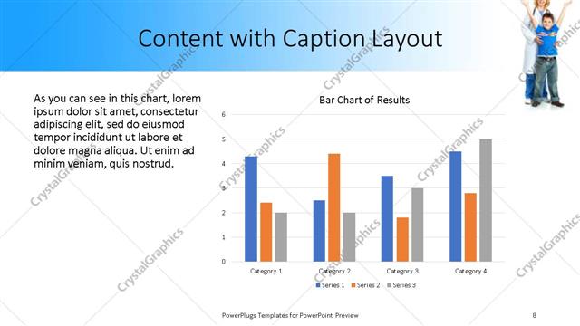Content with Caption presentation slide layout
