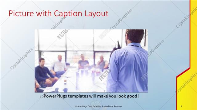 Picture with Caption presentation slide layout