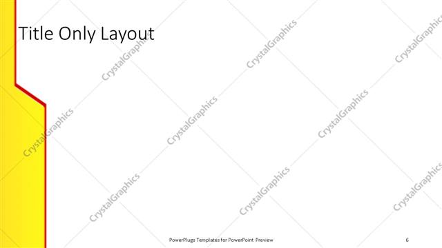 Title Only presentation slide layout