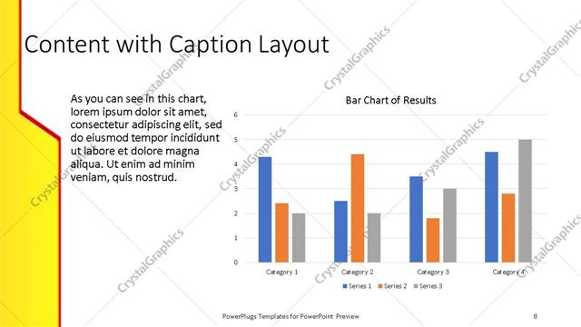 Content with Caption presentation slide layout