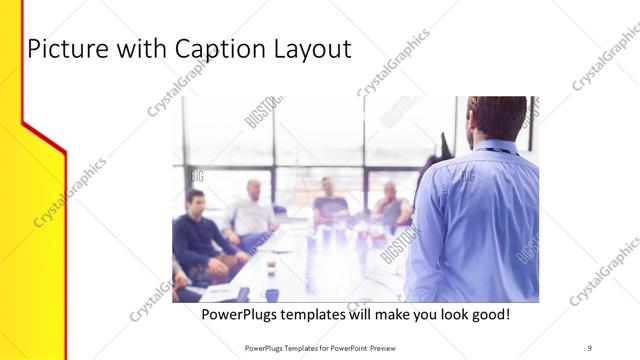 Picture with Caption presentation slide layout