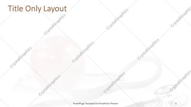 Title Only presentation slide layout