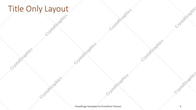 Title Only presentation slide layout