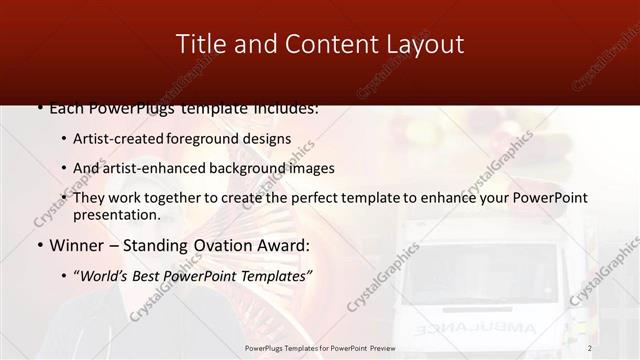 Title and Content presentation slide layout