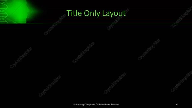 Title Only presentation slide layout